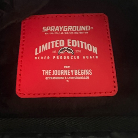 Sprayground One Piece Blue and Red Backpack - Picture 4 of 4